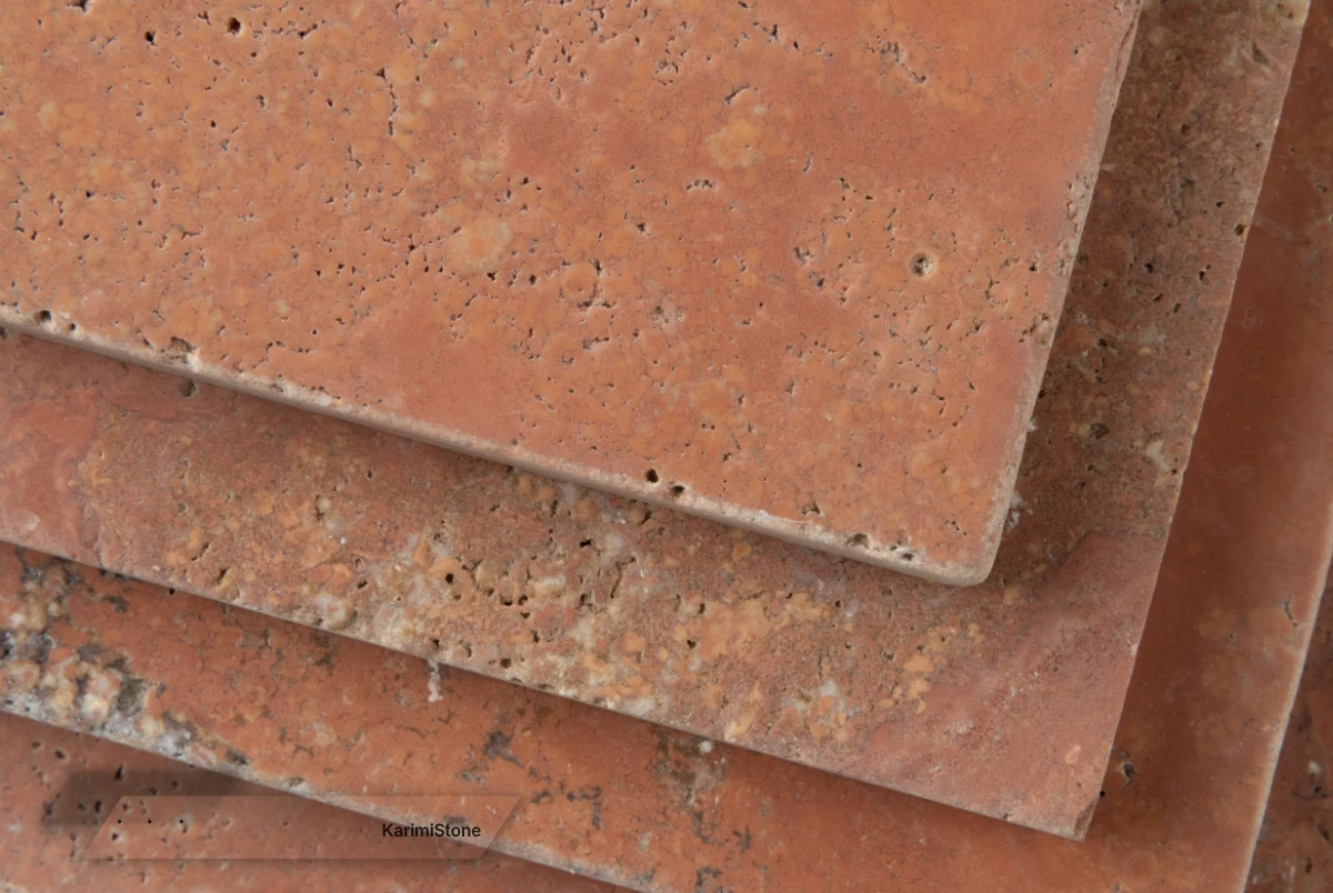 Red travertine brushed 1 (1)