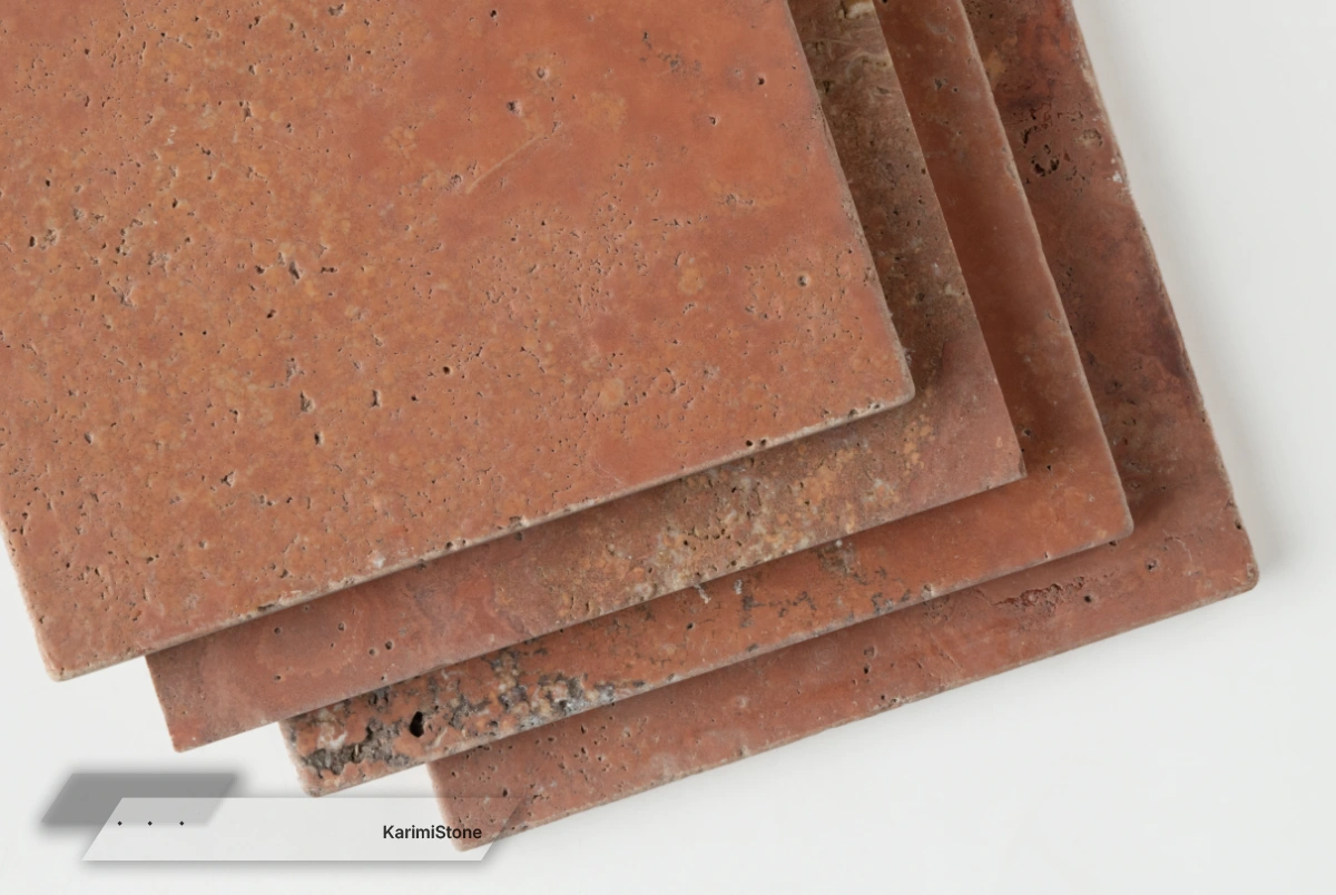 Red travertine brushed 1 (3)