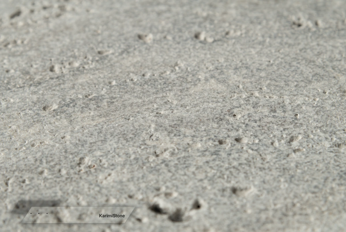 Silver travertine sandblasted (2)