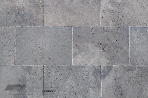 Silver Travertine Honed & Tumbled