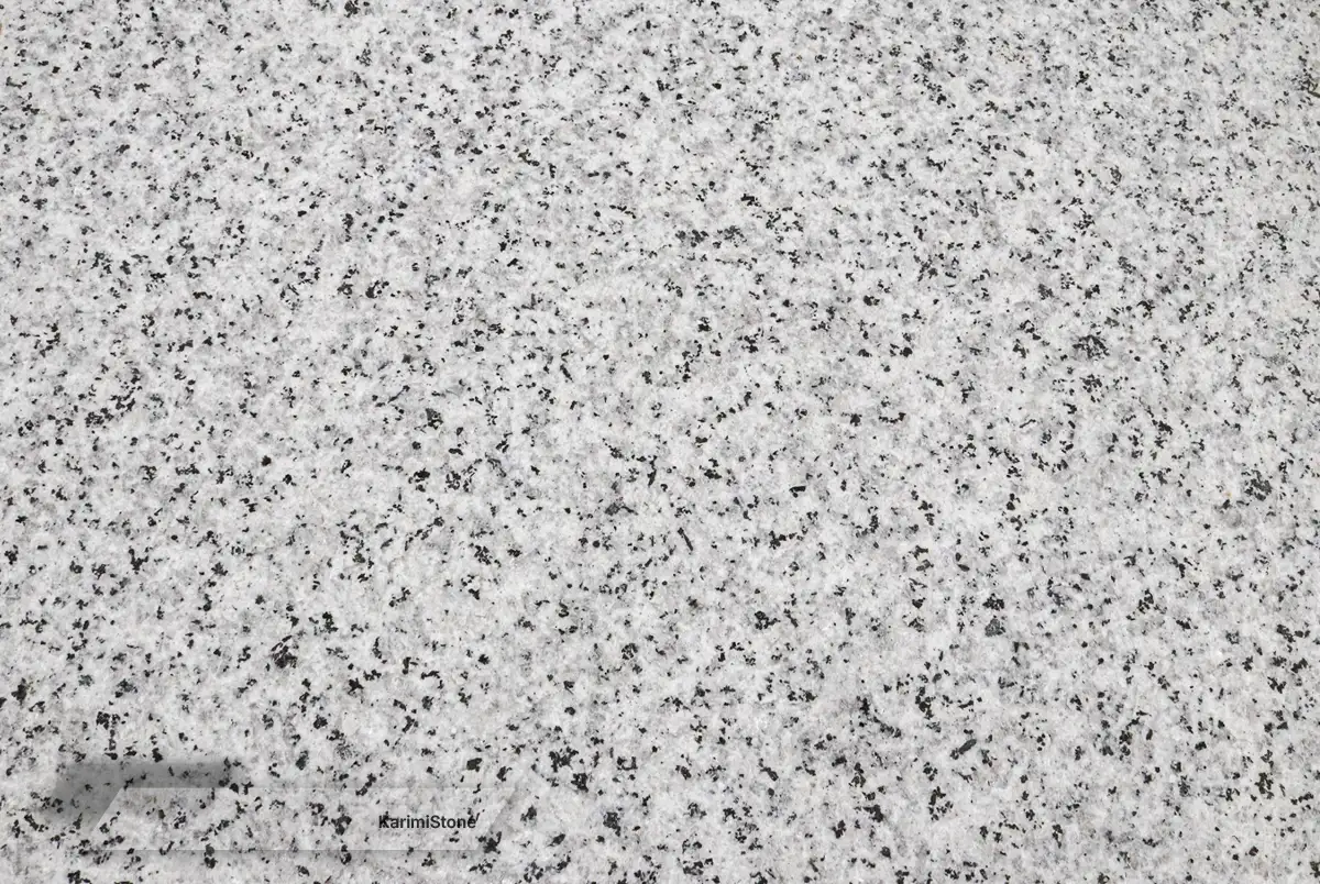 white granite flamed cubic 5